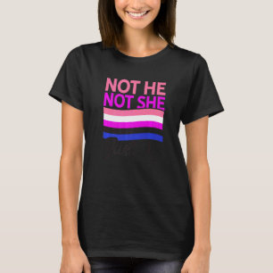 Nicht er sie nicht nur ich Lesbian stolz Regenboge T-Shirt