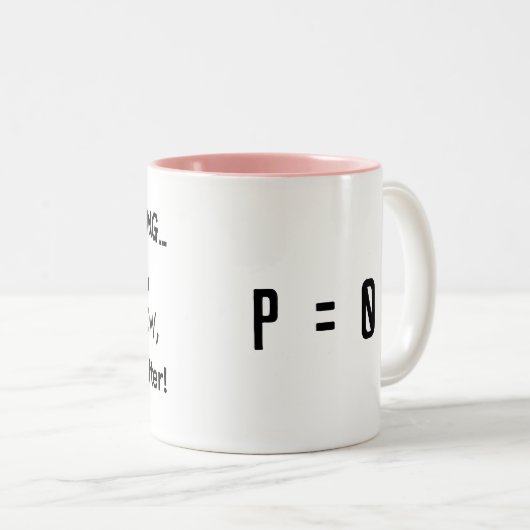 Nicht Ereignis Mathematik Wahrscheinlichkeit Verzö Zweifarbige Tasse (VorderseiteRechts)