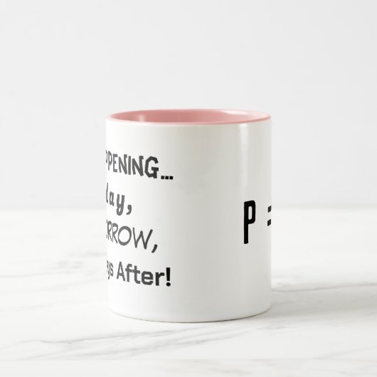 Nicht Ereignis Mathematik Wahrscheinlichkeit Verzö Zweifarbige Tasse (Mittel)