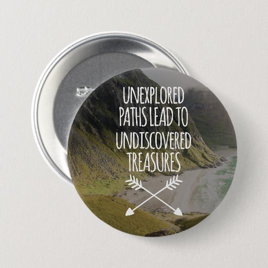 Nicht erforschte Wege Button (Vorne & Hinten)