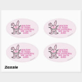 Nicht erinnern ovaler aufkleber (Blatt)