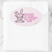 Nicht erinnern ovaler aufkleber (Tasche)