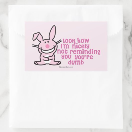 Nicht erinnern rechteckiger aufkleber (Tasche)