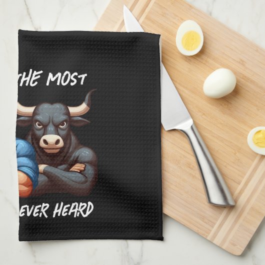 Nicht erwünschter Rooster- und Ox-Gedeckter Waffen Geschirrtuch (Viertel Falte)