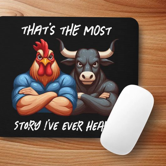 Nicht erwünschter Rooster- und Ox-Gedeckter Waffen Mousepad