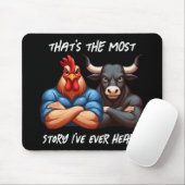 Nicht erwünschter Rooster- und Ox-Gedeckter Waffen Mousepad (Mit Mouse)