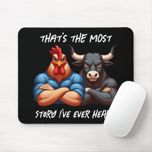 Nicht erwünschter Rooster- und Ox-Gedeckter Waffen Mousepad (Mit Mouse)