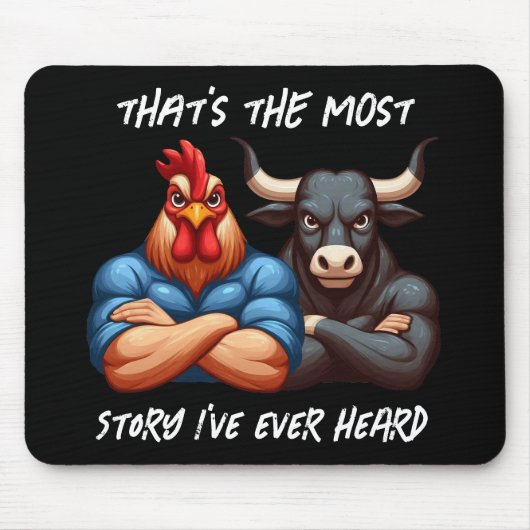 Nicht erwünschter Rooster- und Ox-Gedeckter Waffen Mousepad (Vorne)