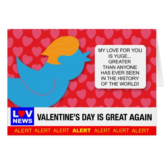 Nicht Fake News Valentine (Vorderseite (Horizontal))