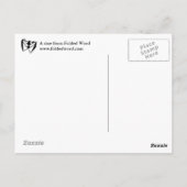 Nicht falten postkarte (Rückseite)