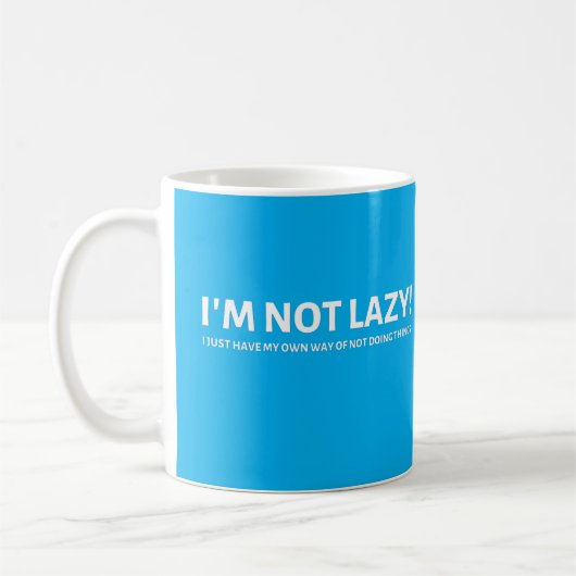 Nicht faul kaffeetasse (Links)