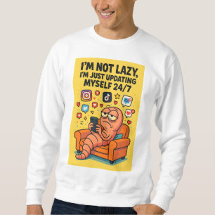 "Nicht Faul" Meme Hoodie – Social Media Worm Life