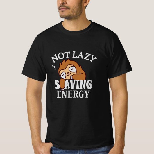 Nicht faul, Rettend Energie T-Shirt (Vorderseite)