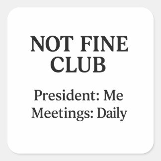 Nicht feiner Club - Vinyl Sticker