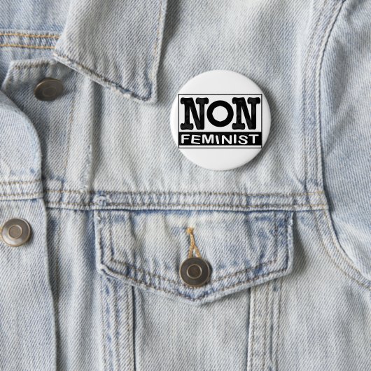 Nicht-feministisches Logo-Abzeichen Button (Beispiel)