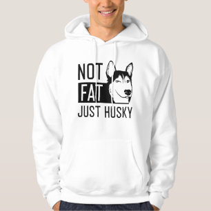 Nicht fett nur husky hoodie