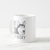 Nicht fett nur husky kaffeetasse (Vorderseite Links)