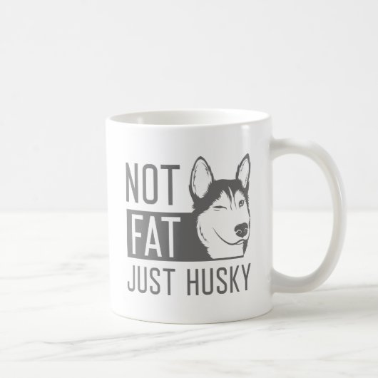Nicht fett nur husky kaffeetasse (Rechts)