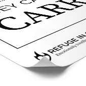 nicht fixiert - Druck Poster (Ecke)