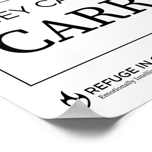 nicht fixiert - Druck Poster (Ecke)