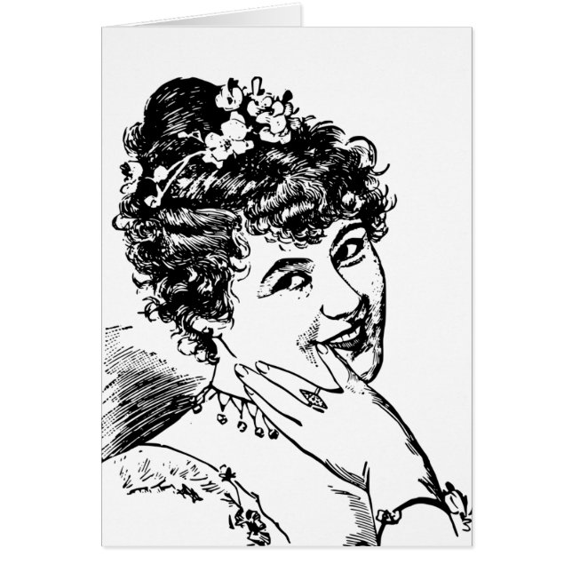 Nicht flirtende Frau, die sarkastisch flirtet (Vorne)