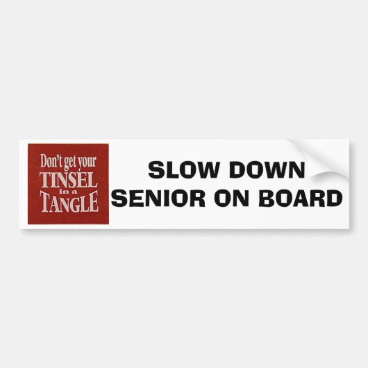 NICHT FLUSTERED=AUTOAUFKLEBER FÜR SENIOREN AUTOAUFKLEBER (Vorne)