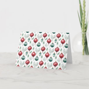 Nicht-Foto Festliche Vintage gefaltete Weihnachtsk Feiertagskarte