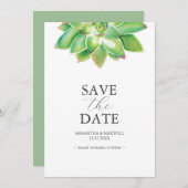 Nicht Foto Hochzeit SaveDas Datum Einladungen bota (Vorne/Hinten)