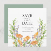 Nicht-Foto-Hochzeiten speichern das Datum der Einl Save The Date (Vorne/Hinten)