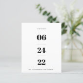 Nicht Foto Save the Date (Stehend Vorderseite)