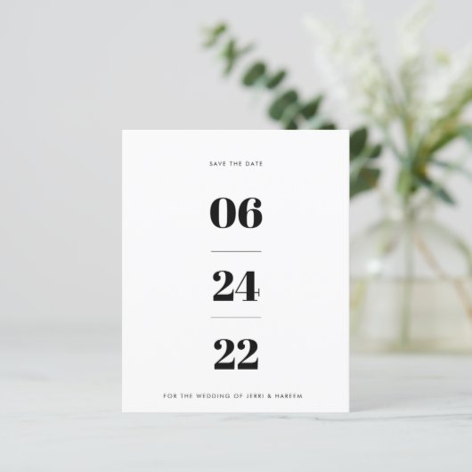 Nicht Foto Save the Date (Stehend Vorderseite)