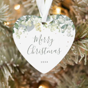 Nicht-Foto-Schneeballherz Weihnachten geformt Ornament