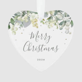 Nicht-Foto-Schneeballherz Weihnachten geformt Ornament