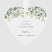 Nicht-Foto-Schneeballherz Weihnachten geformt Ornament (Rückseite)