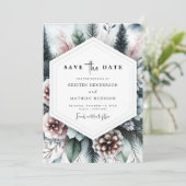 Nicht-Foto-Stilvolle Hochzeit Save The Date (Stehend Vorderseite)
