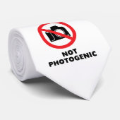 Nicht fotogen - Kein Foto signieren Krawatte (Gerollt)
