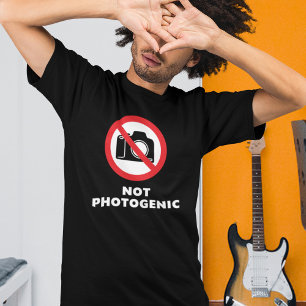 Nicht fotogen - Keine Fotos T - Shirt signieren