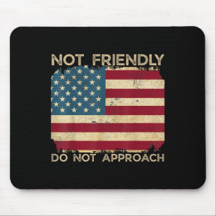 Nicht freundlich gehen Sie nicht auf lustige Sarca Mousepad
