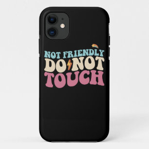 Nicht freundlich Nicht berühren Lustiger Introvert Case-Mate iPhone Hülle