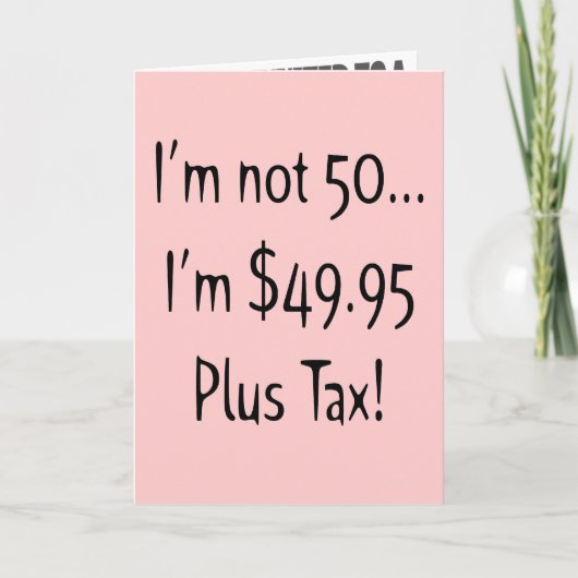 Nicht fünfzig Einladungen zur 50. Geburtstagsparty (Vorderseite)