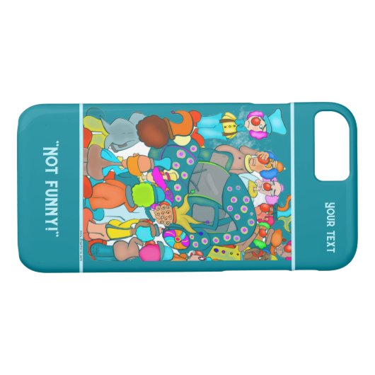 Nicht Funny iPhone Case (Rückseite (Horizontal))