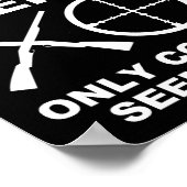 Nicht für alle lustige Jagd Poster blass (Ecke)