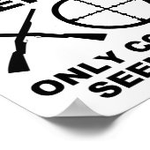 Nicht für alle lustige Jagdplakate Poster (Ecke)