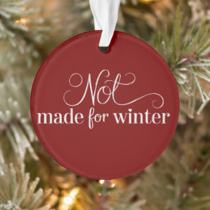 Nicht für den Winter Gemütliche Weihnachtszeit Frö Ornament