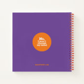 "Nicht für Mr Right Gewartet" Spiral-Notebook Notizblock (Rückseite)