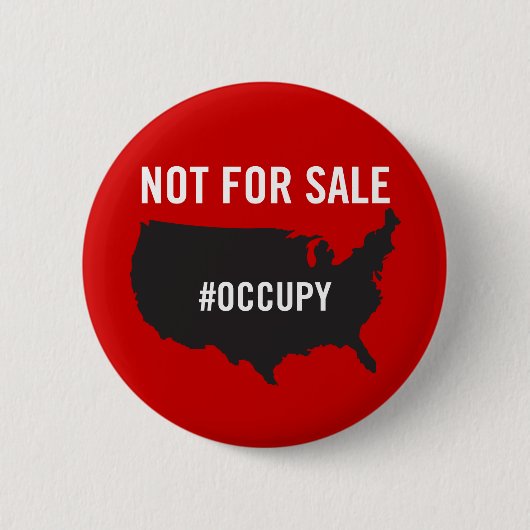 Nicht für Verkauf - Occupy Wall Street - wir sind Button (Vorderseite)