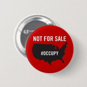 Nicht für Verkauf - Occupy Wall Street - wir sind Button (Vorne & Hinten)