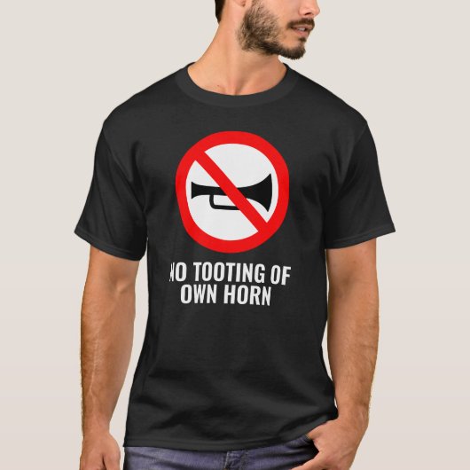 Nicht ganz das Zeichen: Kein Tozen des eigenen Hor T-Shirt (Vorderseite)