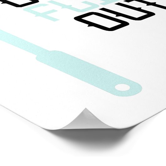 "Nicht Gedreht" 8x10-Druck Poster (Ecke)