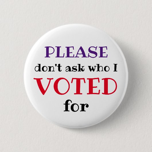 Nicht Gefragt, wer ich für das moderne Button gewä (Vorderseite)